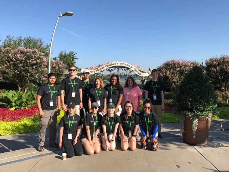 Texas Campus Interns Do Good at the Dallas Arboretum’s Children’s Garden