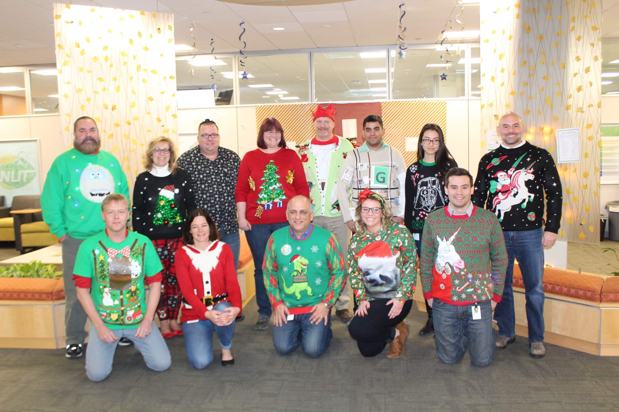 IT Shows Their Holiday Spirit With Ugly Sweaters