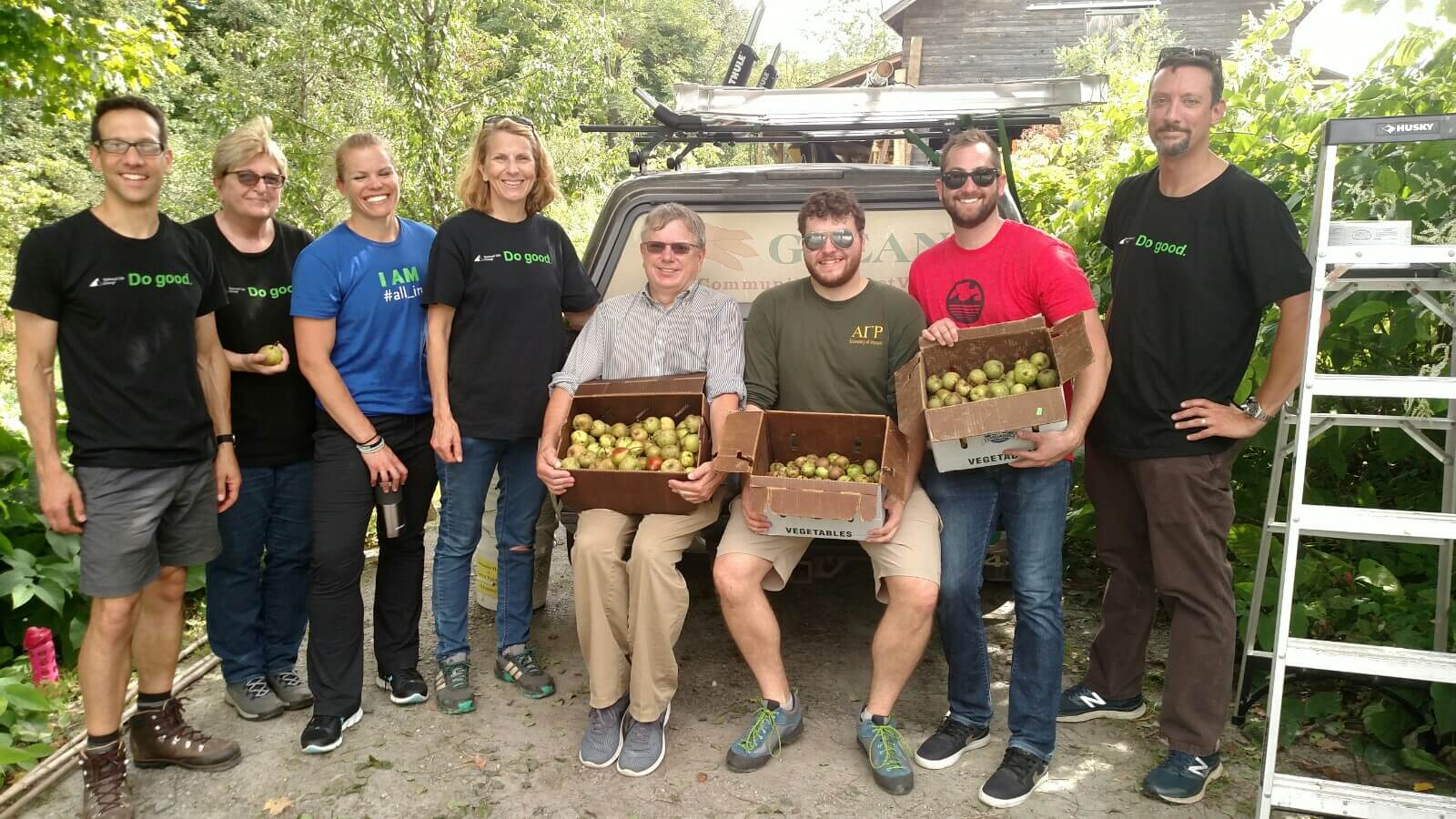 Shout out to Community Harvest of Central Vt and its National Life volunteers!