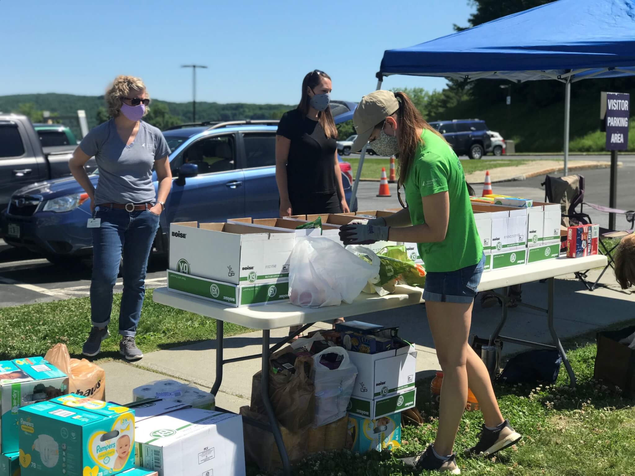 Forty-five Boxes Collected to Stock the Shelves