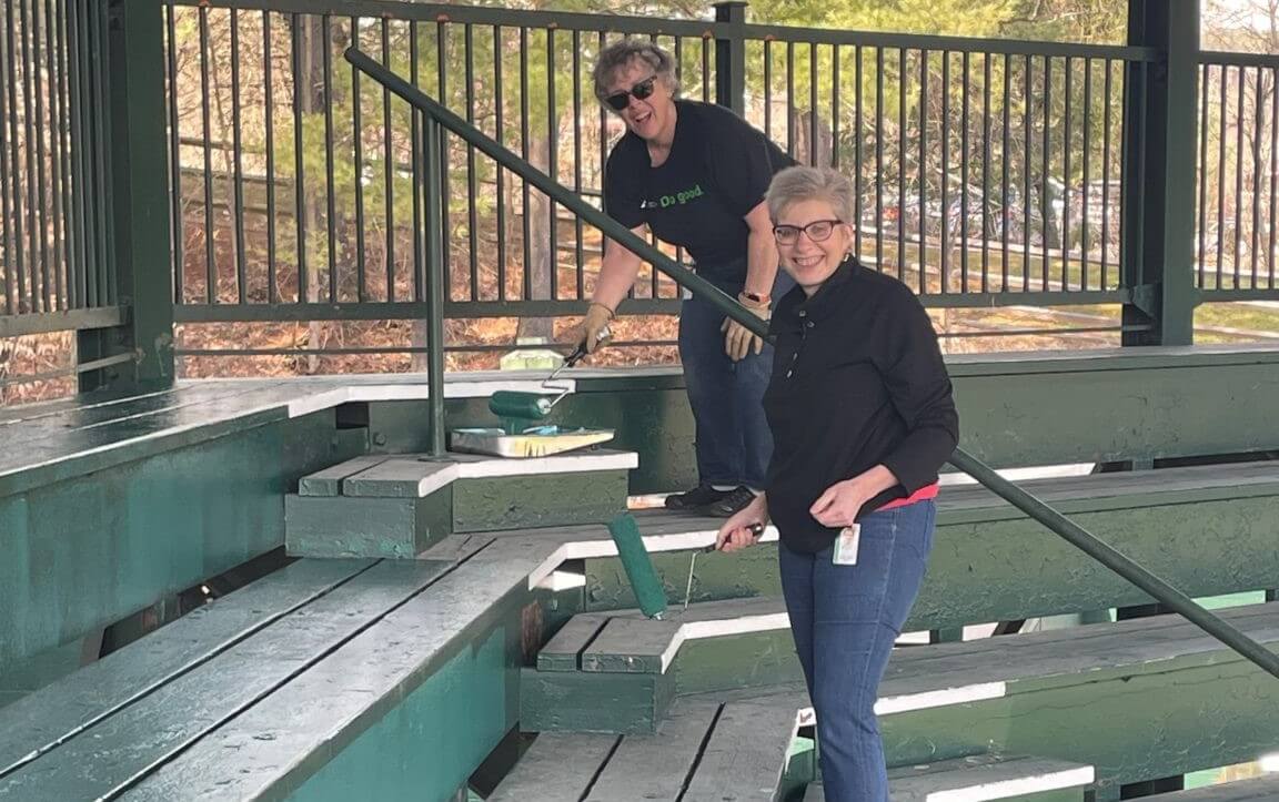 Legal and Compliance Teams Volunteer at the Ballfield