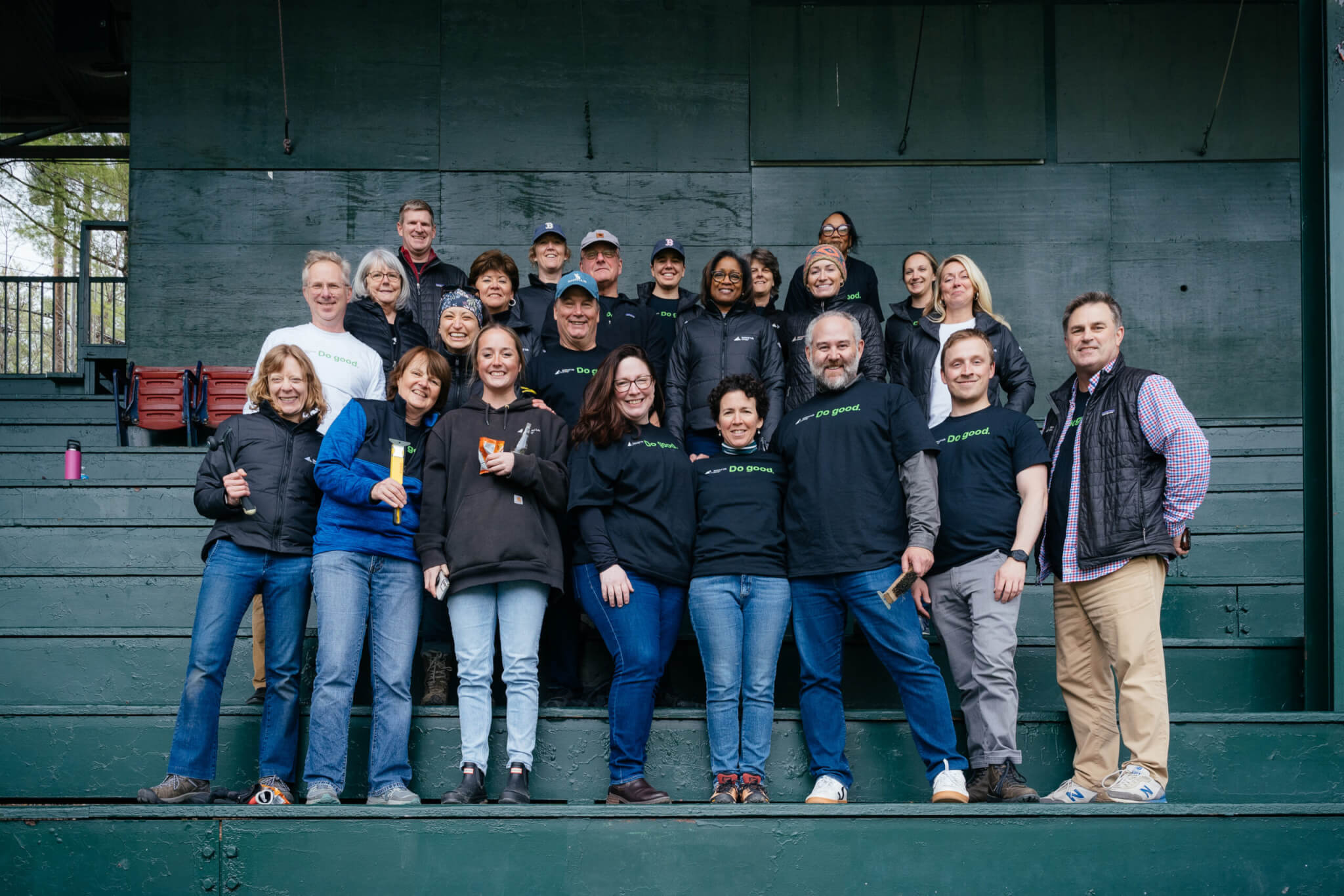 Marketing Team Rolls Up Their Sleeves at Local Ballfield